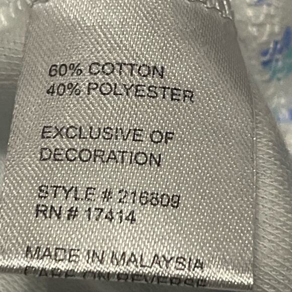 NWT MISS ELAINE COTTON MEDI NIGHTGOWN BLUE FLORAL SZ L - Picture 9 of 10